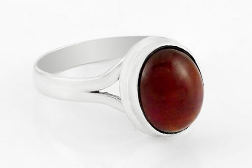 Серебряное кольцо с гранатом 63354 купить в магазине Самоцветы мира