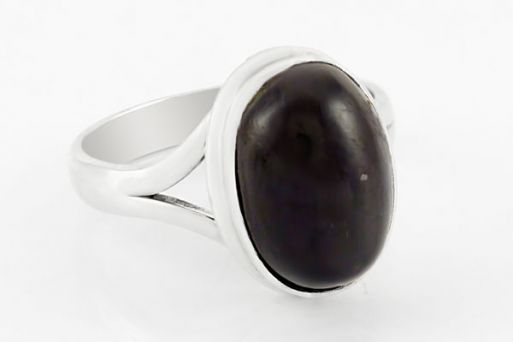 Серебряное кольцо с диопсидом 63369 купить в магазине Самоцветы мира