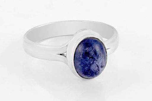 Серебряное кольцо с танзанитом 63370 купить в магазине Самоцветы мира