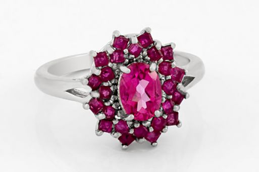 Серебряное кольцо с турмалином 63377 купить в магазине Самоцветы мира
