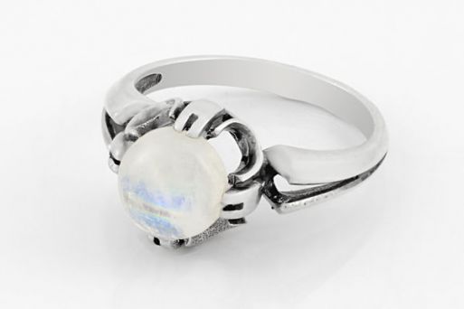 Серебряное кольцо с адуляром 63465 купить в магазине Самоцветы мира