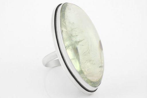 Серебряное кольцо с празиолитом 63472 купить в магазине Самоцветы мира