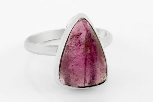 Мельхиоровое кольцо с турмалином 63501 купить в магазине Самоцветы мира