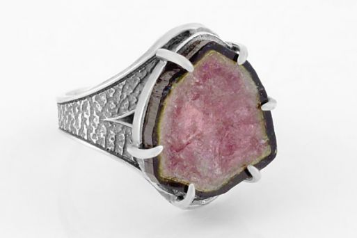 Серебряное кольцо с турмалином 63522 купить в магазине Самоцветы мира