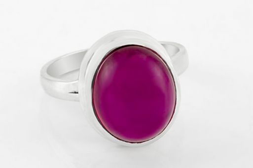 Серебряное кольцо с рубином 63593 купить в магазине Самоцветы мира