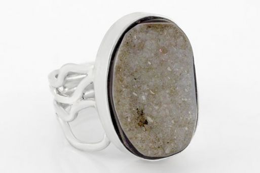 Серебряное кольцо с горным хрусталём 63653 купить в магазине Самоцветы мира
