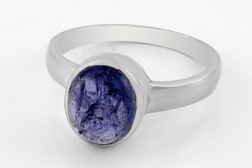 Серебряное кольцо с танзанитом 63686 купить в магазине Самоцветы мира