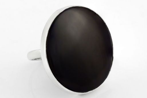 Серебряное кольцо с агатом 63729 купить в магазине Самоцветы мира