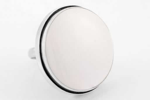Серебряное кольцо с кахолонгом 63732 купить в магазине Самоцветы мира