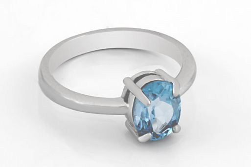 Серебряное кольцо с топазом 63892 купить в магазине Самоцветы мира