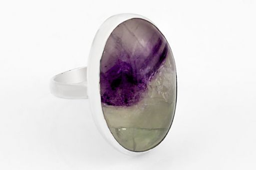 Серебряное кольцо с флюоритом 64943 купить в магазине Самоцветы мира