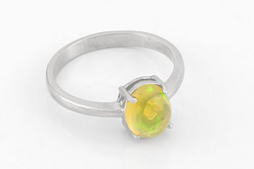 Серебряное кольцо с опалом 65006 купить в магазине Самоцветы мира