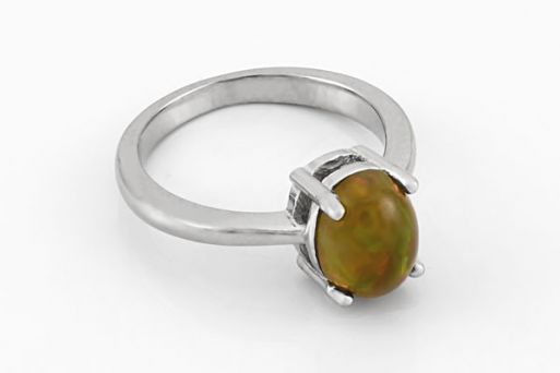 Серебряное кольцо с опалом 65038 купить в магазине Самоцветы мира