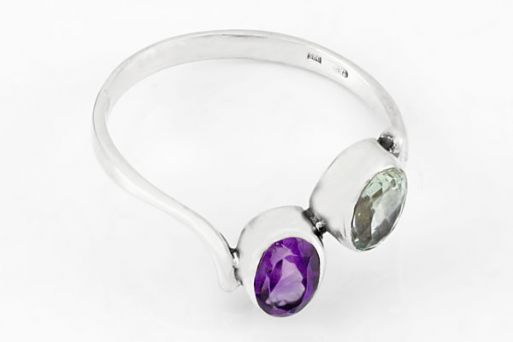 Серебряное кольцо с аметистом 65397 купить в магазине Самоцветы мира
