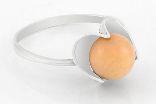 Серебряное кольцо с кораллом 11685 купить в магазине Самоцветы мира