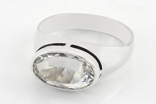 Серебряное кольцо с топазом 17160   купить в магазине Самоцветы мира
