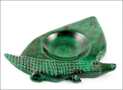 Ониксовый сувенир подставка под шар крокодил 26494 купить в магазине Самоцветы мира