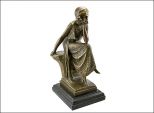 Фигурка бронза Женщина в платье бронзовая скульптура*