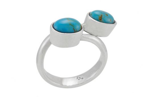 Серебряное кольцо с бирюзой 29609 купить в магазине Самоцветы мира