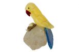 Фигурка попугай из оникса у гнезда. Вес 100-130 гр.
