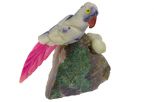 Фигурка попугай из лазурита в гнезде. Вес 100-130 гр.