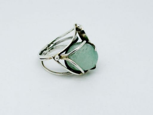 Серебряное кольцо с бериллом 40343 купить в магазине Самоцветы мира