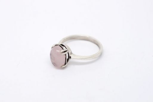 Кольцо с Розовым кварцем