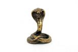 Фигурка из бронзы змея с капюшоном 30х20х10 мм