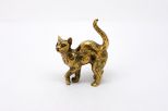 Фигурка из бронзы кошка хвост трубой 35х45х10 мм