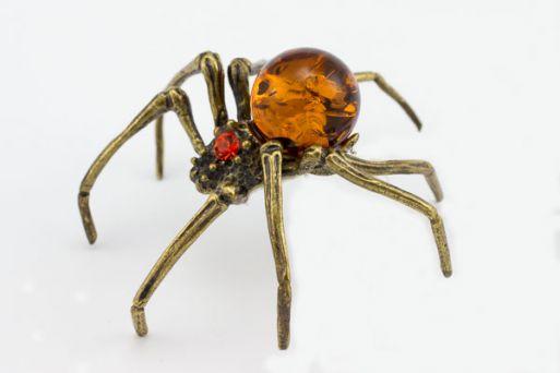 Сувенир янтарь паук степной 234 ― Самоцветы мира