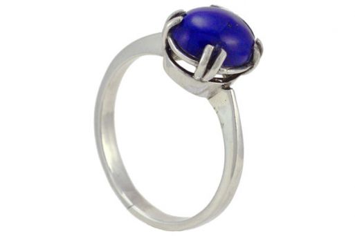 Серебряное кольцо с лазуритом 52631 купить в магазине Самоцветы мира