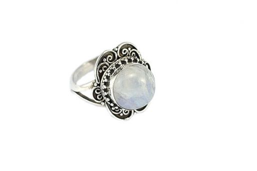 Серебряное кольцо с адуляром 52778 купить в магазине Самоцветы мира