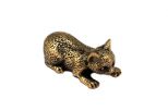 Фигурка из бронзы кошка лежит 42х20х20 мм