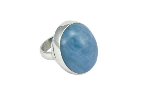 Серебряное кольцо с аквамарином 54300 купить в магазине Самоцветы мира