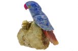Фигурка попугая из лазурита в гнезде. Вес 100-130 гр.