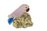 Фигурка попугай микро из аметиста. Вес 40-60 гр.