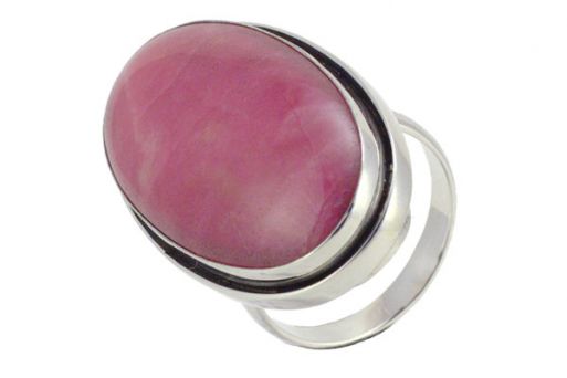 Серебряное кольцо с родонитом 56661 купить в магазине Самоцветы мира