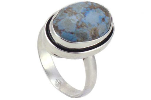 Серебряное кольцо с бирюзой 56960 купить в магазине Самоцветы мира