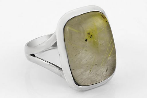 Серебряное кольцо с кварцем волосатиком 58477 купить в магазине Самоцветы мира