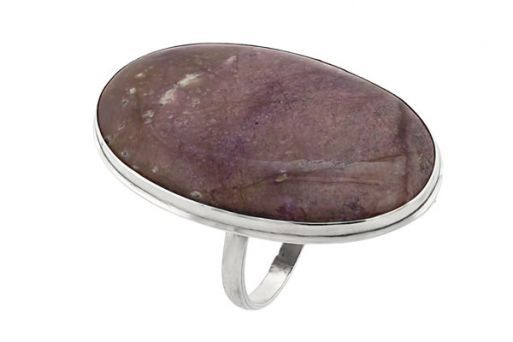 Серебряное кольцо с родингитом 60703 купить в магазине Самоцветы мира