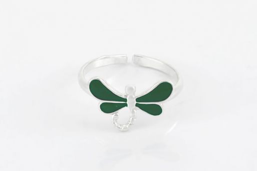 Серебряное кольцо с эмалью 61168 купить в магазине Самоцветы мира