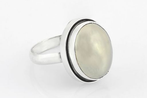 Серебряное кольцо с пиритом 61348 купить в магазине Самоцветы мира