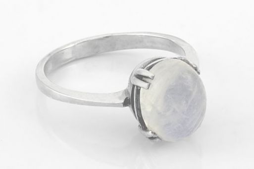 Серебряное кольцо с адуляром 61448 купить в магазине Самоцветы мира