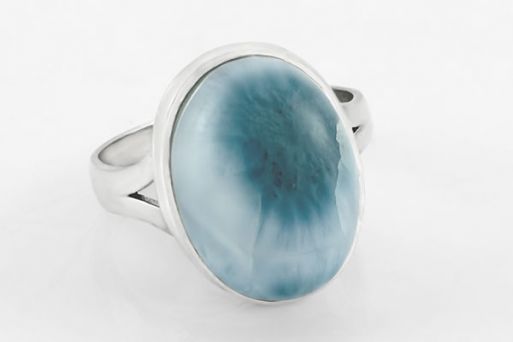 Серебряное кольцо с ларимаром 63394 купить в магазине Самоцветы мира