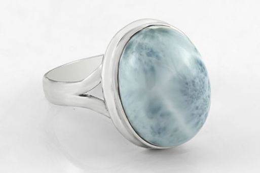 Серебряное кольцо с ларимаром 63396 купить в магазине Самоцветы мира