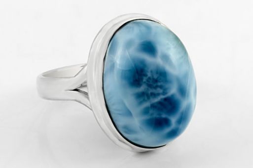 Серебряное кольцо с ларимаром 63402 купить в магазине Самоцветы мира