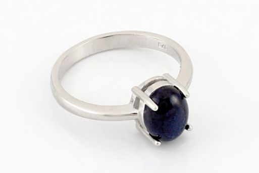 Серебряное кольцо с сапфиром 65009 купить в магазине Самоцветы мира