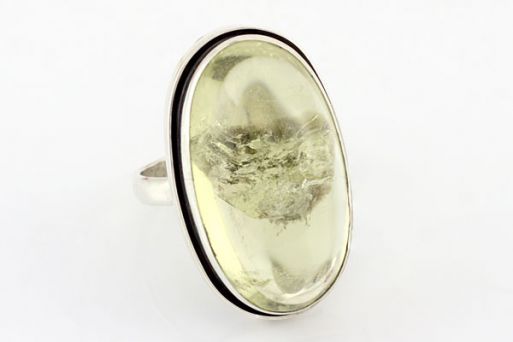 Серебряное кольцо с цитрином 65089 купить в магазине Самоцветы мира