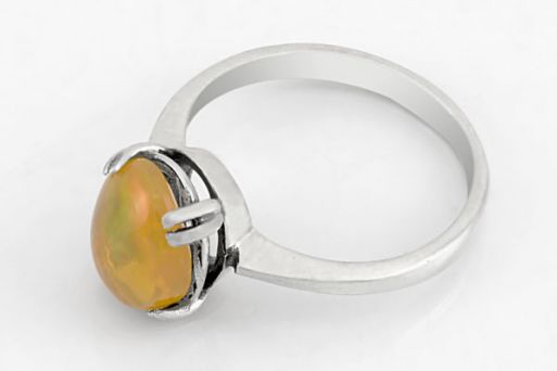 Серебряное кольцо с опалом 65793 купить в магазине Самоцветы мира